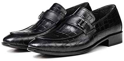 Ducavelli Swank Vera Pelle Uomini Scarpe Classiche Monkstrap, Nero , 42 EU