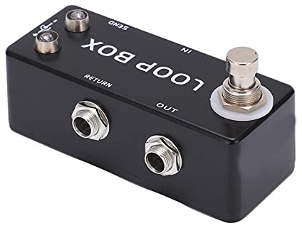 Loops Switcher, Routing Selection Effect Loop Pedal Mini True Bypass Metal with LED Indicator for Music Instrument for Adjusting