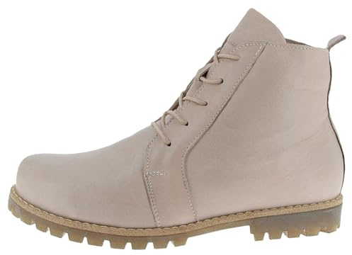 Andrea Conti Damen Leder Schnürboot Profilsohle Stiefelette 0342828, Größe:39 EU, Farbe:Grau