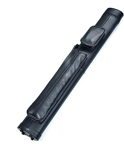 PODEC 2x2 Billard-Queue-Koffer, Leichte Pool-Queue-Tasche Mit Außentasche Und Verstellbarem Riemen, Billard-Pool-Queue-Stick-Hartbox, Für Billardzimmer, Männer, Freunde, Familie