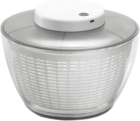 AOKLEY Electric Spinner for Salad 4.5L Large Capacity Lettuce Multifunctional Fruit Washer Vegetable Dryer for Home Kitchen, BPA Free