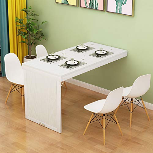 wandklapptisch klapptisch Wand wandtisch klappbar, Unsichtbarer Klapptisch aus massivem Holz zur Wandmontage, schwebender Esstisch, multifunktionaler Computertisch, umwandelbare Stehtische,