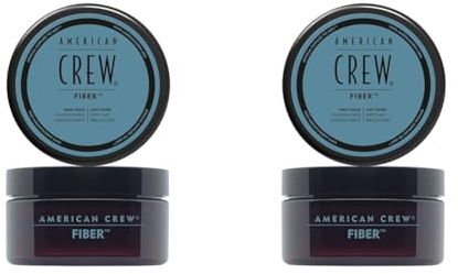 American Crew Fiber Cera Pelo Hombre, Moldeadora, Fijación Fuerte y Brillo Suave, 85 g (Paquete de 2)