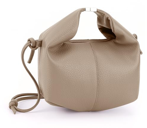 HICARRY Kleine Umhängetasche Damen-Henkeltaschen Moden Handtasche Damen Shopper Handbags Schultertasche Leder Shoulder Bag Beuteltasche Crossbody Bag mit Abnehmbarem Schultergurt