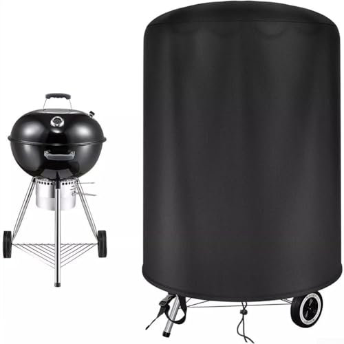 Kugelgrill-Abdeckung für Weber, geeignet für Geräte mit 77 cm Durchmesser x 58 cm Höhe, 58 cm Durchmesser x 77 cm Höhe, 210D Oxford-Tuch für Wasserkocher (Durchmesser 77 cm x 58 cm)
