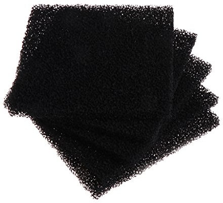 CHIZISX Aquarium-Ersatz-Medien-Schwamm-Filterschwamm, schwarz, Schaumstoff-Pad, 13 x 13 cm, Filterzubehör, 5 Stück