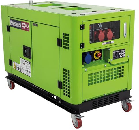 SIP MEDUSA T15000 Silenced Diesel Generator, 12kW 1L Twin Cylinder Engine 32L Fuel Tank