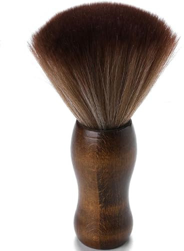 Friseur Bürste Mit Weichen Borsten - Nackenpinsel für Barbier und Friseursalon - Hals Staubwedel