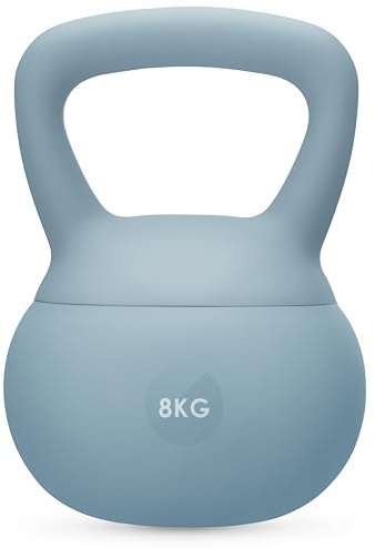 Gymtek® Weiche Kettlebell 8 kg, Handeln für Frauen - 8kg Kugelhantel - Kettlebell Soft, Gewichte Hantel, Kugelgewicht, Home Gym Equipment, Fitness, Krafttraining, Sport Geräte für Zuhause