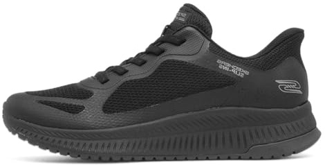Skechers dam BOBS Squad 4 Staple Look sneakers, svart, 5 UK, Svart, 38 EU
