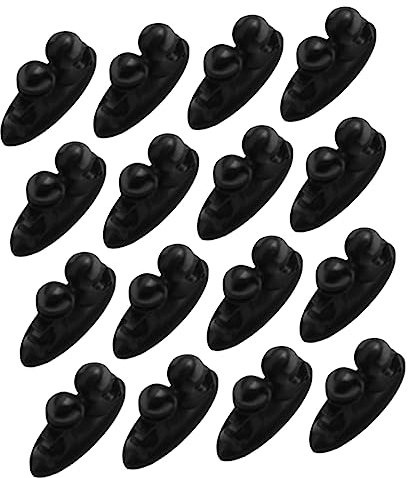 QUMIIRITY 16stücke Teiliges Kabelmanagement- Selbstklebende Kabelclips Aus Robustem Material Kompakter Organizer Für Schreibtisch Auto-kabel Vielseitiger Kabelhalter Für Netzkabel Und Datenl