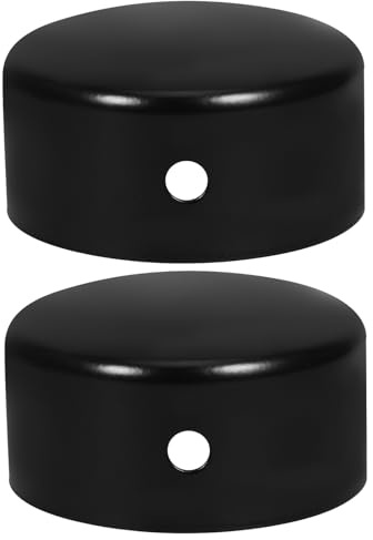 2 Pack Handrail End Caps Stainless Steel Metal Tubing End Caps for Home Outdoor Metal Tubing Fence Chairs Furniture Legs 1.77X1.77X0.83in