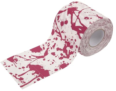 CONGARTENO Papel Higiénico con Manchas de para Baño Rollo Decorativo de Halloween Textura Suave y para Creativo para Fiestas