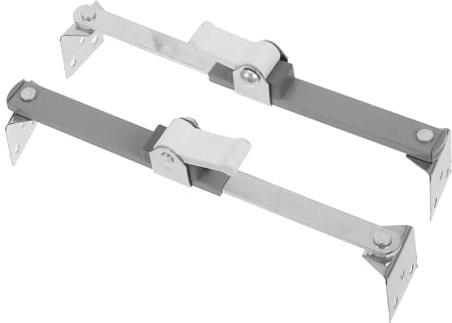 NOLITOY 2pcs Adjustable Tv Wall Mount Brackets Anti-tilt Holder Fit for Flat Screen LCD Monitors Telescoping Safety Support with Modern Aesthetic Design