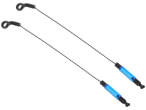 IMIKEYA 2 indicadores de mordida de pesca portátiles con revestimiento de hierro, alarma de agitación, caña de pescar para accesorios al aire libre y aparejos marítimos