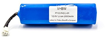 vhbw Batterie Compatible avec Philips FC8603, FC8700, FC8705, FC8772, FC8776, FC8715, FC8774 Robot électroménager (2600mAh, 12,8V, Li-ION)