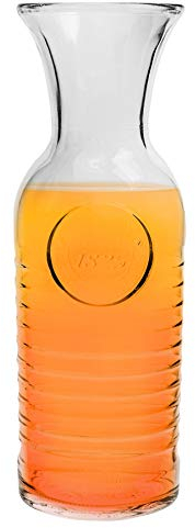Bormioli Rocco Officina 1825 Glass Water Carafe - 1.2 Litre Serving Jug - Made in Italy