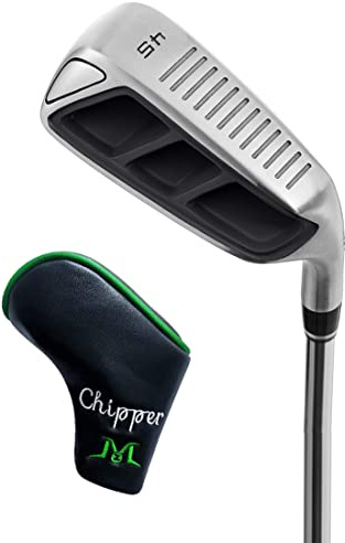 MAZEL Golf Chipper Club for Men,Golf Wedge 35,45,55,60 Degree,Right & Left Handed 35 Inch (Black, Stainless Steel, Regular, 45, Degrees, Right)