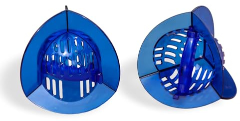 AquaLogix High Resistance Aquatic Bell Set - Blue | Aquatic Dumbbells | Quick Start Guide | Water Weights | Strength & Muscle Building | Pool Exercise Equipment | Pair (HRPCBELL)