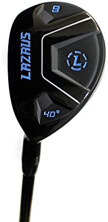 LAZRUS GOLF Premium Hybrid Golfschläger für Herren – 2, 3, 4, 5, 6, 7, 8, 9, PW Rechtshänder & Linkshänder, Graphit-Schäfte, Regular Flex (Herren, LHB #9)