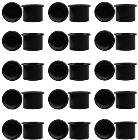 30 Stück Kerzenhalter für Stabkerzen, Schwarz Kerzenhalter Metall Klein,Kerzenhalter Teelichter, Kerzenhalter Schwarz,kerzentüllen,Kerzenhalter für Baumkerzen，für Geburtstage,Weihnachtstischdeko