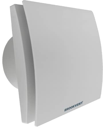 Brookvent Airstream DMEV 100 CF Extractor Fan – 100mm | Constant Flow | EC Motor | Quiet 11–26 dB(A) | IPX4 Rated | Wall/Ceiling/Window Mount | Overrun Timer | 2-Year Warranty | Double Insulated