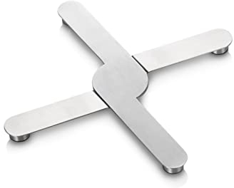 Tescoma 428784 Sottopentola Resistente al Calore, pieghevole, Acciaio Inossidabile, linea GrandCHEF