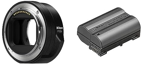 Nikon FTZ II - Adapter for F-Mount lenses on Z-Mount cameras & Rechargeable Li-ion Battery EN-EL15c,VFB12802