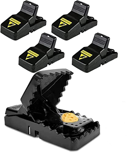 T stdclass Mäusefalle 4er Set Mausefalle - Wiederverwendbar Schlagfalle Profi Rattenfalle Mouse Trap für Maus, Ratten Haus & Garten