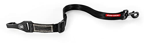 EzyDog Anschnallgurt Hund Auto – Click ISOFIX Hundeanschnaller für den Kofferraum, verstellbar, kompatibel mit Hundegeschirr – Hundegurt Auto aus Nylon für Reisen (60–100 cm, Schwarz)