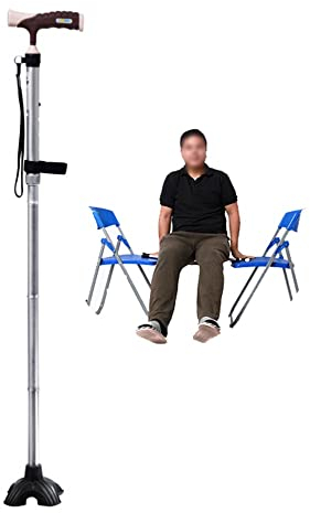 Faltbare Gehstöcke aus Aluminium, Krücken für Damen und Herren, höhenverstellbar, 83-93 cm, Leichter, Rutschfester, strapazierfähiger Gehstock für ältere Menschen It's so Kind of You