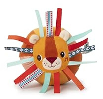 Lilliputiens - Pelota León Jack - Pelota de Actividades de Tela para bebés y niños pequeños - Estimulación sensorial con Sonidos y Texturas - Lavable en Lavadora - Desde 6 Meses