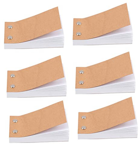 STOBOK 6 Stück Tragbare Zeichenblätter Für Kinder Skizzenblock Aus Robustem Kraftpapier Blanko Flipbooks Für Animationen Praktisches Zeichenpapier Für Kreative Freiheit Für Haushalt