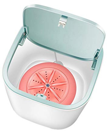 Mini USB-tvättmaskin bärbar automatisk tvättmaskin för tvättmaskin för hushållsresor rosa