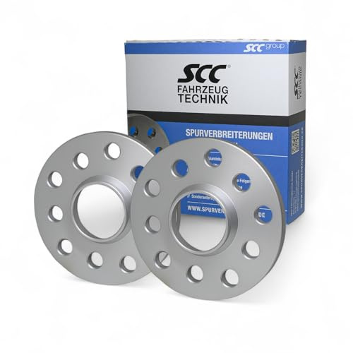 SCC Spurverbreiterungen Spurplatten 2x15mm 5x108-5x112 12139E kompatibel mit Ford C-Max Focus Kuga Mondeo S-Max TRANSIT