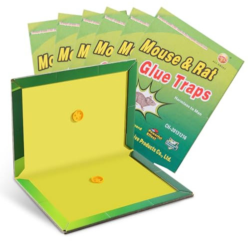 adam & eesa Sticky Pest Control Traps - Pack of 5 Sticky Trap Boards - Extra Strong Multi-Use Gum Sticky Pads - Effective Pest Control Traps for Indoor and Outdoor, Garden, Home and Kitchen