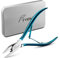 FVION Pince Coupe Ongles - Coupe-Ongles Lame Droite pour Ongles Incarnés et Épais, Pince a Ongle à Mâchoires Larges Ouvertes, Ciseaux Ongles Pieds pour Adultes en Acier Inoxydable (Bleu)