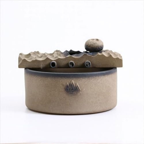 WOTZOV Fuente de Cascada Fuente de Mesa Decoración de Agua de cerámica Dispositivo de Agua de Mesa Sala de té Creativa Fuente Zen Fuente de Agua para Oficina en casa