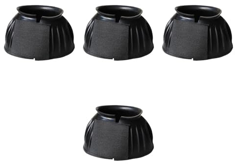 YueShengYCHUANG 4 Stück Hufschuhe für Pferde, Gummistiefel, Reitausrüstung, Hufschutz, rutschfest, Bequem, Geeignet Zum Reiten Und Springen, XL