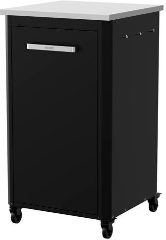 cozze® Outdoor Küche | H110 cm | Edelstahl Arbeitsplatte | Modulares Design | Mit Stauraum & Haken | Wetterfest & Robust | Für Pizzaofen & Grill