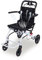 Fauteuil roulant de voyage ultra léger et pliable - Avec poignées coulissantes - Pour adultes (6,8 kg) - Double freins - Léger - Pour personnes âgées - Blanc