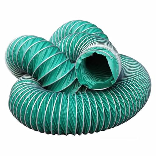 Flexible Vent Hose Ducting Kit 1000mm Diameter 5m Length for Workshop & Garage Includes 2 Clamps Ideal for Dust Extraction & Ventilation Systems