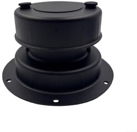 RV Plumbing Vent Cover, Aluminium Caravan Roof Vent Cap For Trailer ForMotorhome, Plastic Ventilation Cover Fits RV Camper Rooftop(black)