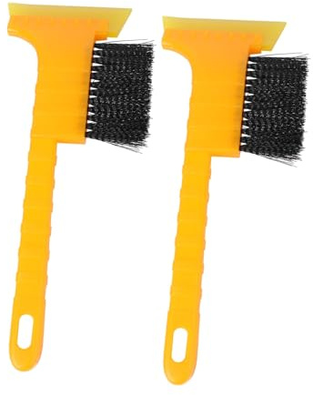 VALICLUD Kit de 2 Piezas Cepillo Quitanieves y Rascador de Hielo para Coche Cerdas Densas y Diseño de Plástico y Nylon para Uso en Invierno