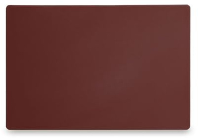 HENDI Planche à découper HACCP Marron, pour viande cuite, utilisable des deux côtés, 450x300x(H)13mm, polyéthylène HDPE