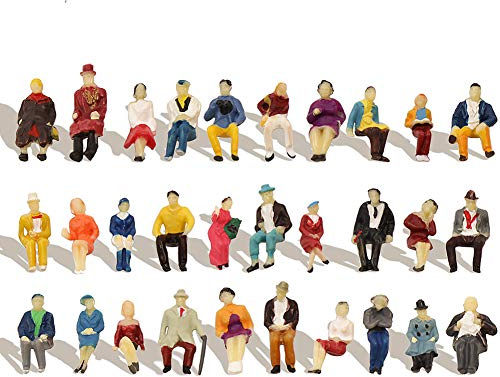 Evemodel P8711 NEU 60 STK. verschieden sitzende Figuren Spur H0 1:87