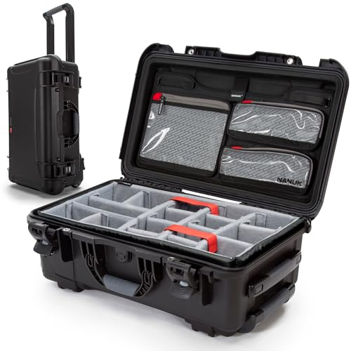 NANUK 935 Pro Photo Kit - Valise Rigide étanche pour Appareil Photo, avec séparateurs rembourrés et roulettes, 56 x 36 x 23 cm - Antipoussière et résistante aux Chocs, homologuée Bagage (Noir)