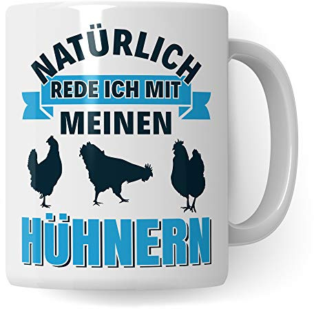 Pagma Druck Hühner Tasse lustig, Hühner Geschenk Becher, Huhn Kaffeetasse Hühnchen Henne Kaffeebecher, Gockel Hennen Hahn, Spruch Haushuhn Ei Hühnereier Hühnerstall
