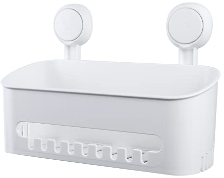 Uten Mensola Doccia con Ventosa, Portaoggetti Bagno Muro, Mensola Doccia Senza Foratura, Può Sopportare 10 kg, Mensola Bagno con Ventosa per Doccia Bagno Cucina, Per Doccia Accessori Shampoo Balsamo