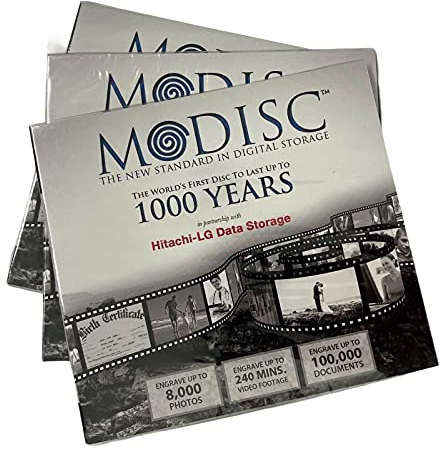 1000 Years Archival Hitachi/LG Digital Storage Blank M-Disc DVD+R | 4.7GB | 3 Pack Jewel Case